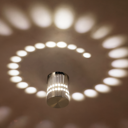 Skanto | LuminBlast Wall Lamp – Colorful Spiral Cylinder Wall Light for Modern Indoor Lighting