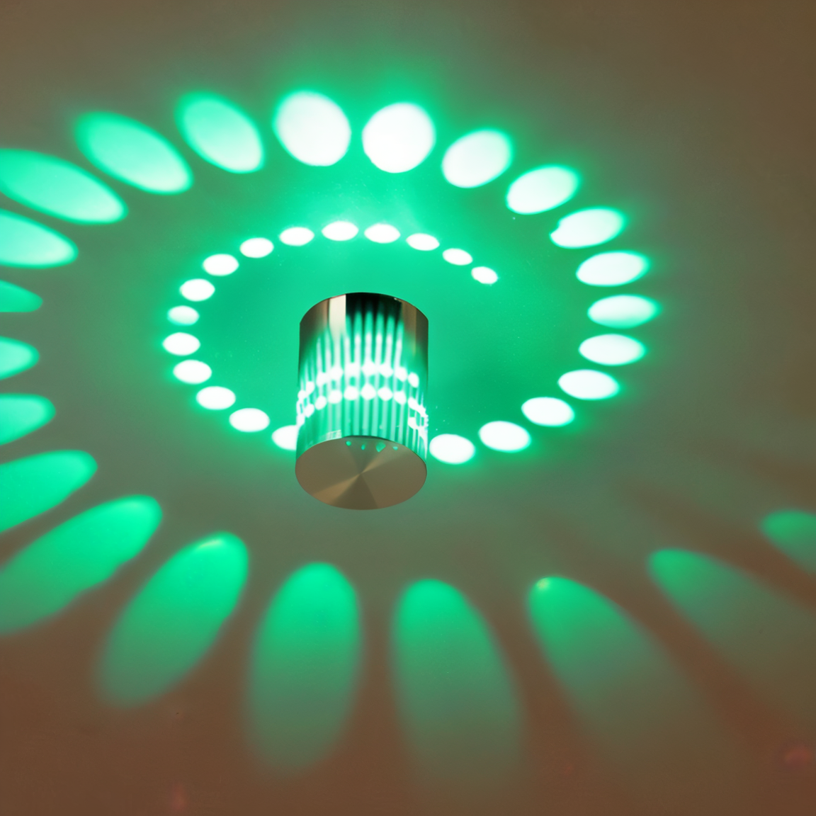 Skanto | LuminBlast Wall Lamp – Colorful Spiral Cylinder Wall Light for Modern Indoor Lighting