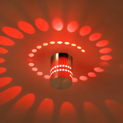 Skanto | LuminBlast Wall Lamp – Colorful Spiral Cylinder Wall Light for Modern Indoor Lighting