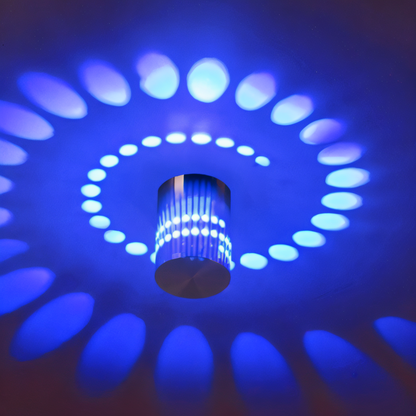 Skanto | LuminBlast Wall Lamp – Colorful Spiral Cylinder Wall Light for Modern Indoor Lighting