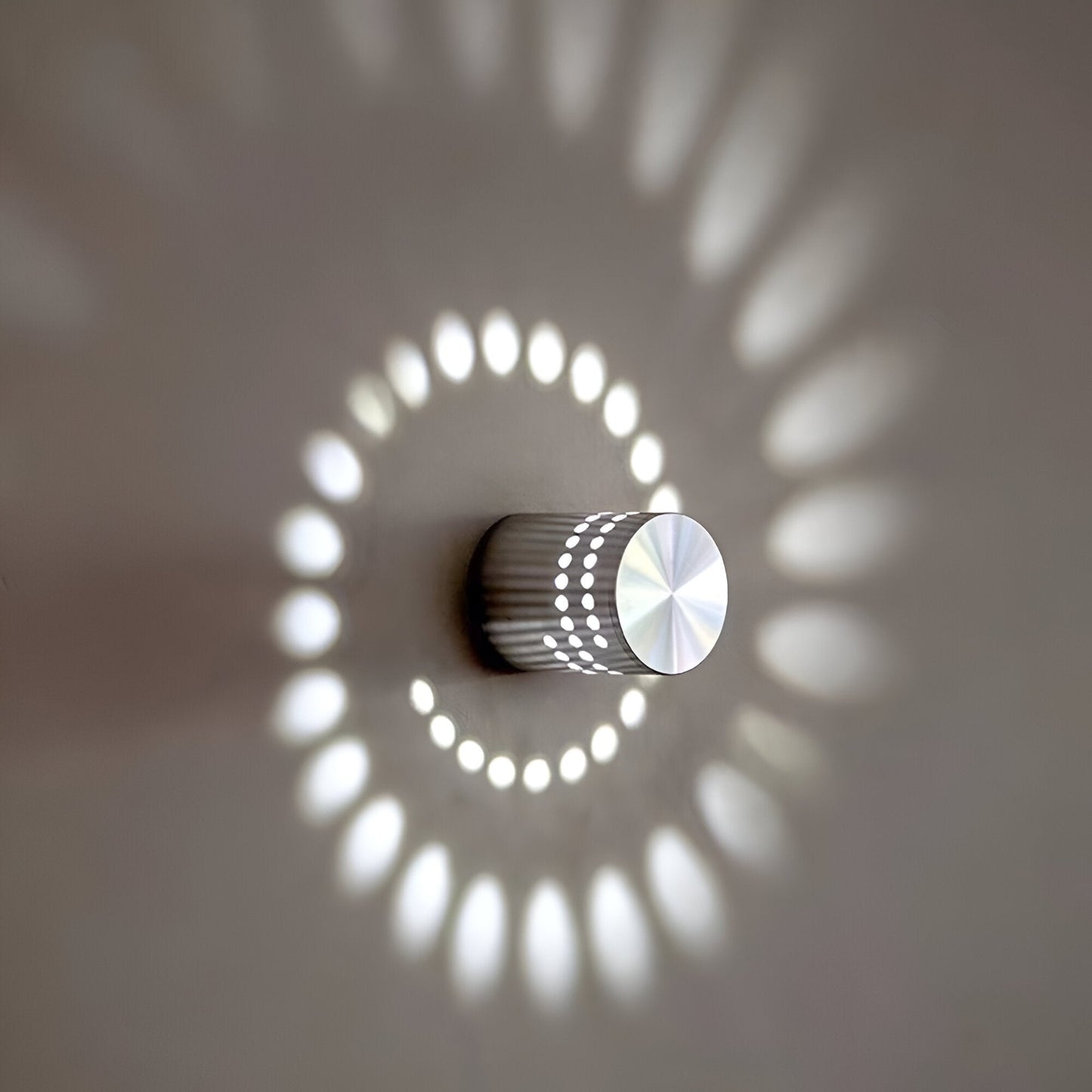 Skanto | LuminBlast Wall Lamp – Colorful Spiral Cylinder Wall Light for Modern Indoor Lighting
