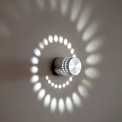 Skanto | LuminBlast Wall Lamp – Colorful Spiral Cylinder Wall Light for Modern Indoor Lighting