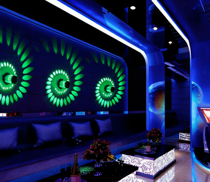 Skanto | LuminBlast Wall Lamp – Colorful Spiral Cylinder Wall Light for Modern Indoor Lighting