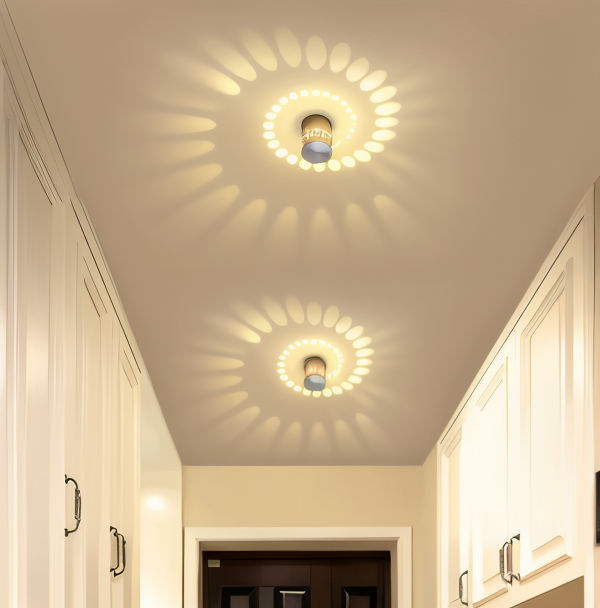 Skanto | LuminBlast Wall Lamp – Colorful Spiral Cylinder Wall Light for Modern Indoor Lighting