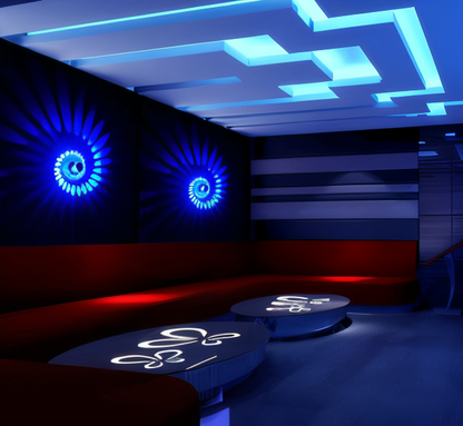 Skanto | LuminBlast Wall Lamp – Colorful Spiral Cylinder Wall Light for Modern Indoor Lighting