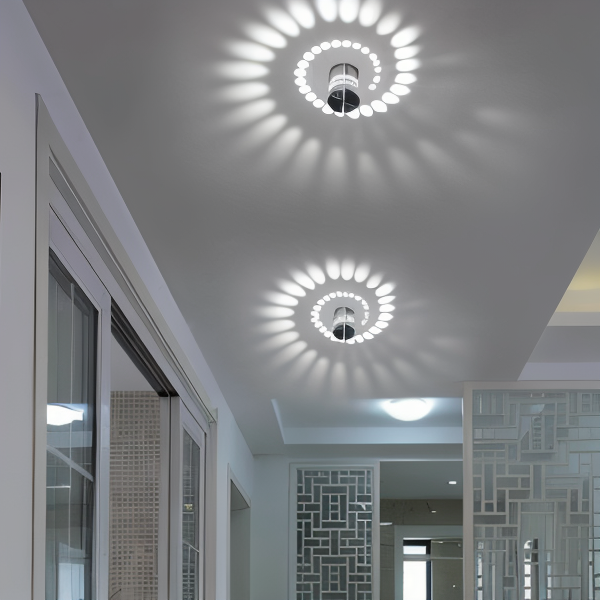 Skanto | LuminBlast Wall Lamp – Colorful Spiral Cylinder Wall Light for Modern Indoor Lighting