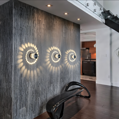 Skanto | LuminBlast Wall Lamp – Colorful Spiral Cylinder Wall Light for Modern Indoor Lighting