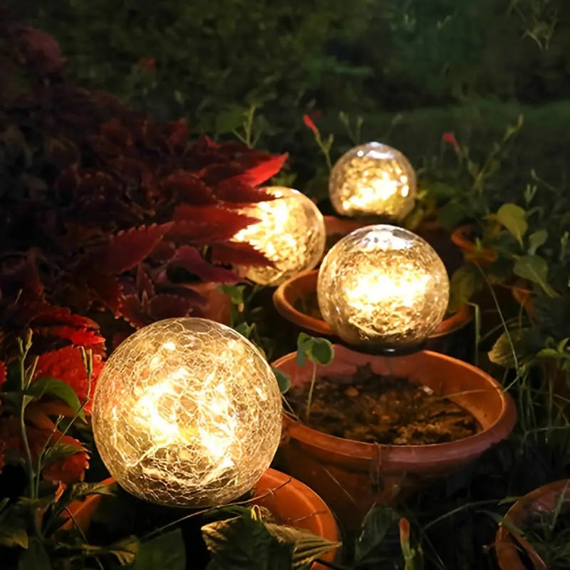 BowLift | LuminaraBeam Solar Garden Ball Lamp Elegant Design