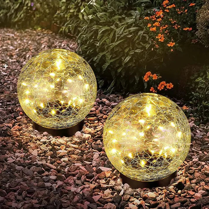BowLift | LuminaraBeam Solar Garden Ball Lamp Elegant Design