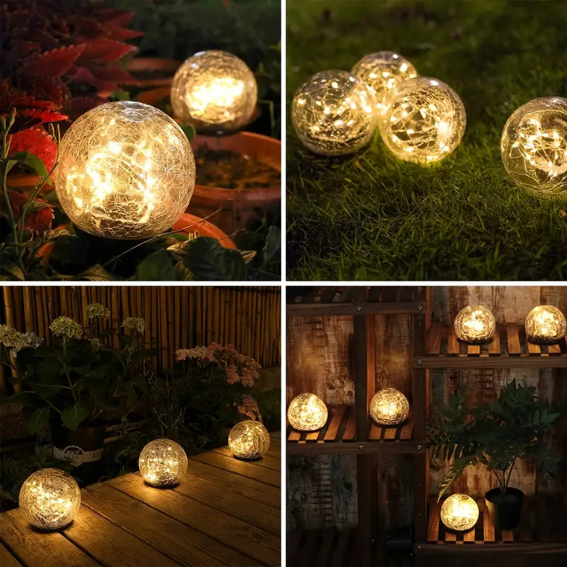 BowLift | LuminaraBeam Solar Garden Ball Lamp Elegant Design