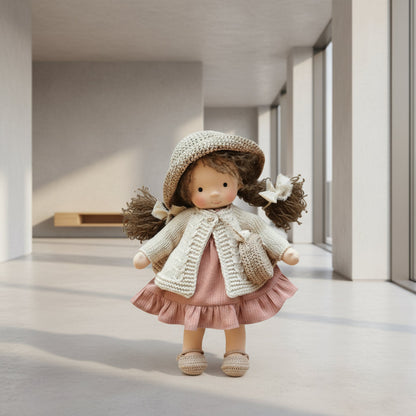 Skanto | Handmade Waldorf Doll Made of Cotton for Creative Play
