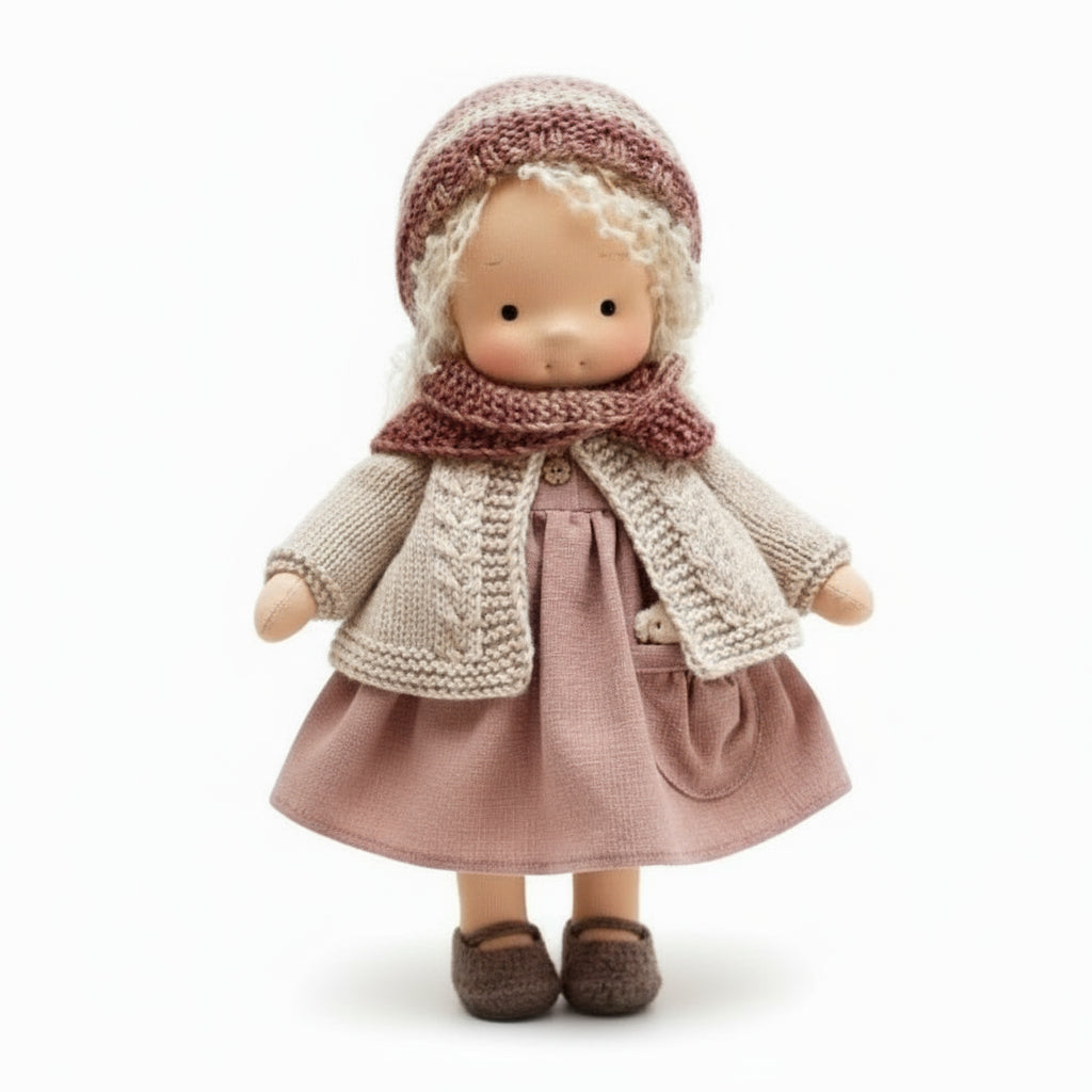 Skanto | Handmade Waldorf Doll Made of Cotton for Creative Play