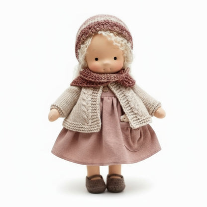 Skanto | Handmade Waldorf Doll Made of Cotton for Creative Play