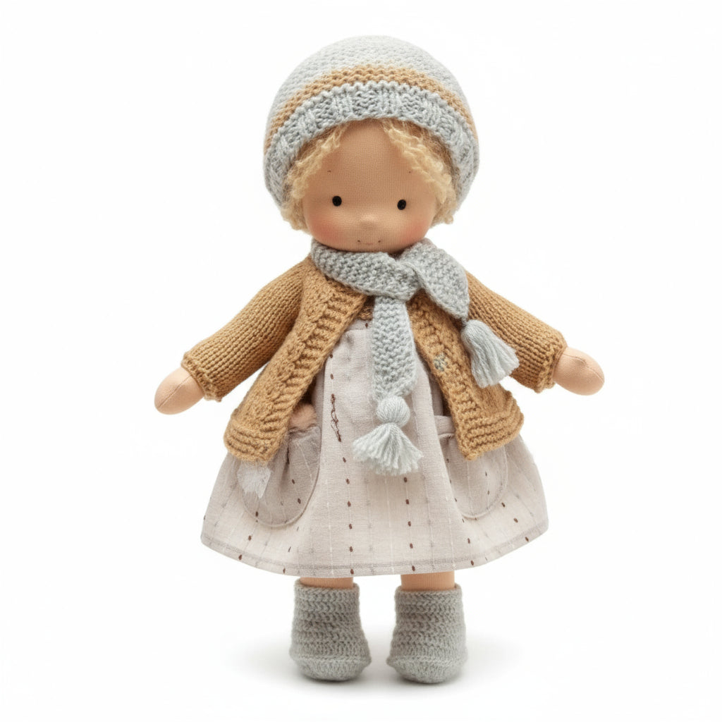 Skanto | Handmade Waldorf Doll Made of Cotton for Creative Play