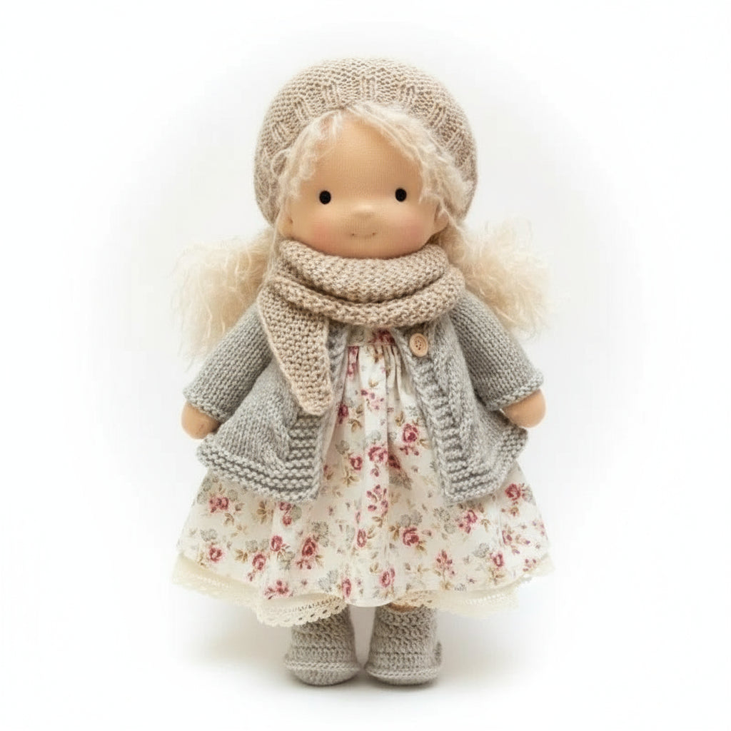 Skanto | Handmade Waldorf Doll Made of Cotton for Creative Play