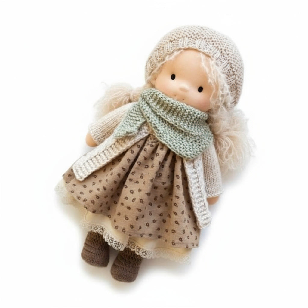 Skanto | Handmade Waldorf Doll Made of Cotton for Creative Play