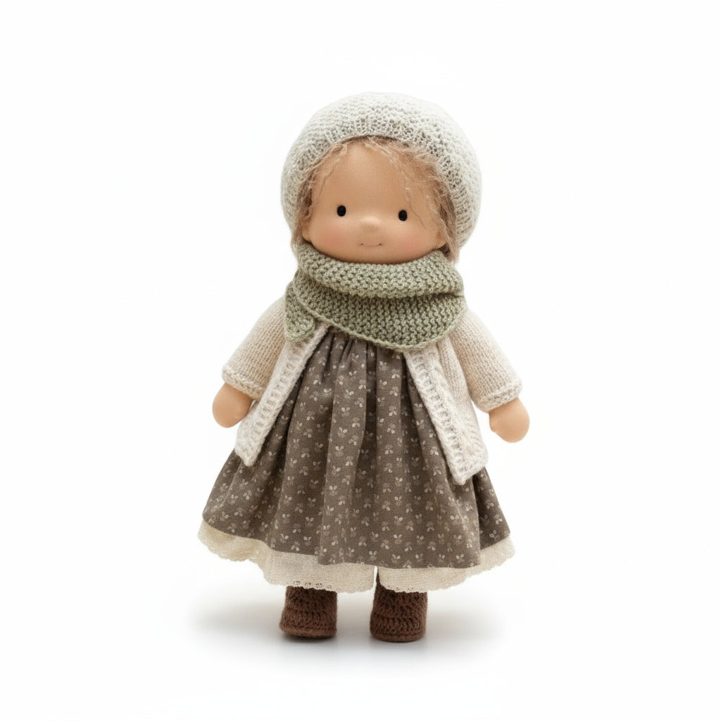 Skanto | Handmade Waldorf Doll Made of Cotton for Creative Play