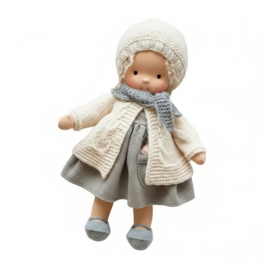 Skanto | Handmade Waldorf Doll Made of Cotton for Creative Play
