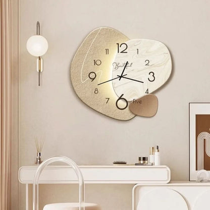 BowLift | Modern 30cm Silent Quartz Wall Clock Metal Glass