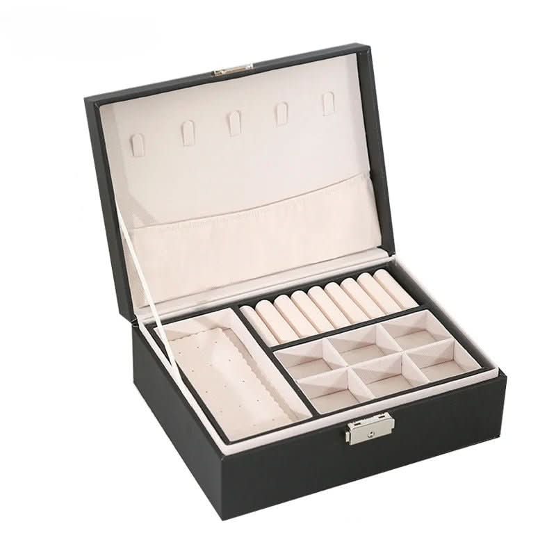 Skanto | Jewelry Box Made of Wood with PU Leather Surface