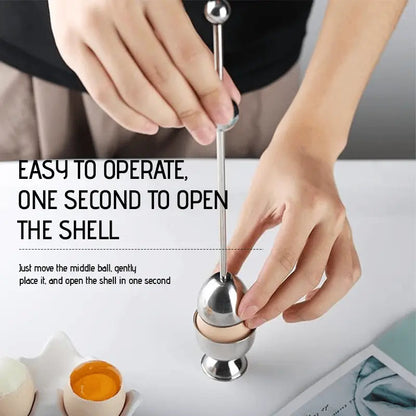 BowLift | Luxurious Egg Opener made of Stainless Steel – Perfect for Breakfast Eggs & Soft Boiled Eggs