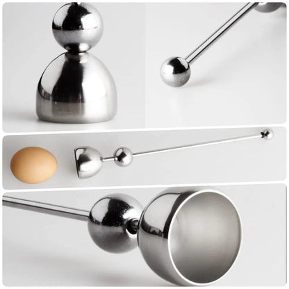 BowLift | Luxurious Egg Opener made of Stainless Steel – Perfect for Breakfast Eggs & Soft Boiled Eggs