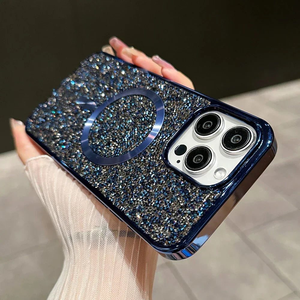 Bling Glitter Magnetic Case For iPhone