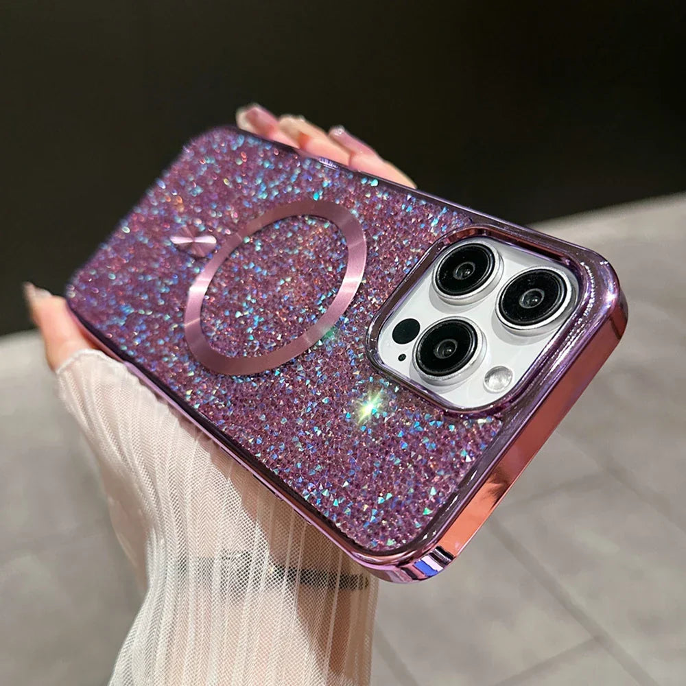 Skanto | Bling Glitter Magnetic Case for iPhone