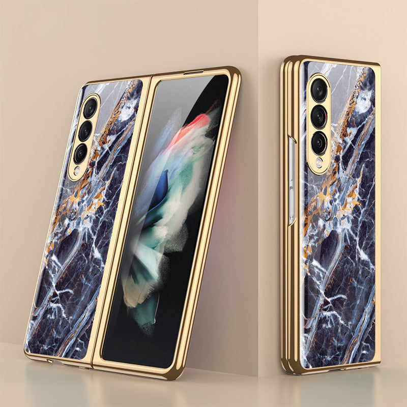 BowLift | Luxurious Coating Tempered Glass Case for Samsung Galaxy Z Fold 3 5G