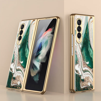 BowLift | Luxurious Coating Tempered Glass Case for Samsung Galaxy Z Fold 3 5G