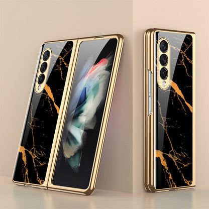 BowLift | Luxurious Coating Tempered Glass Case for Samsung Galaxy Z Fold 3 5G