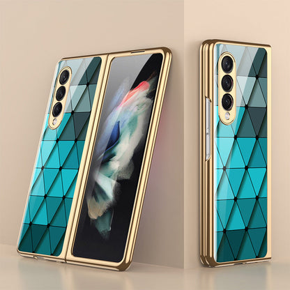 BowLift | Luxurious Coating Tempered Glass Case for Samsung Galaxy Z Fold 3 5G