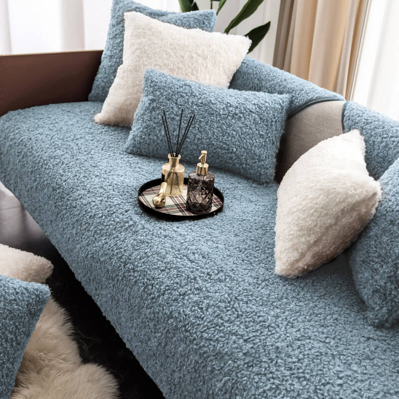 Skanto | Warm Fleece Furniture Protector Mat Anti-Slip Sofa Cover