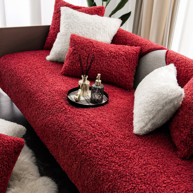 Skanto | Warm Fleece Furniture Protector Mat Anti-Slip Sofa Cover