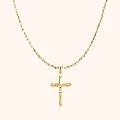 Skanto | Men's Necklace With Cross - Salvator