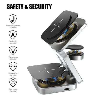 PowerFlex 3-in-1 Charging Station - Magnetic & Foldable Charging Bowlift