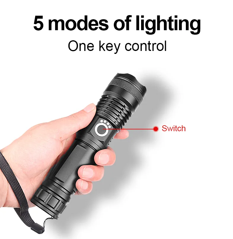 Skanto | LED Flashlight | Rechargeable Flashlight