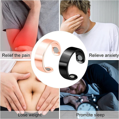 Magnetic Therapy Ring for Lymphatic Drainage, Circulation, and Well-being
