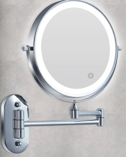 Skanto | LED Magnifying Mirror with Adjustable Light and Rechargeable Battery