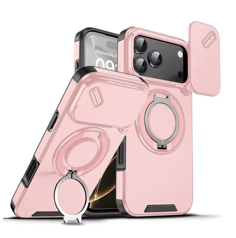 Skanto | Durable Shockproof Case with Magnetic Ring Holder for iPhone 17