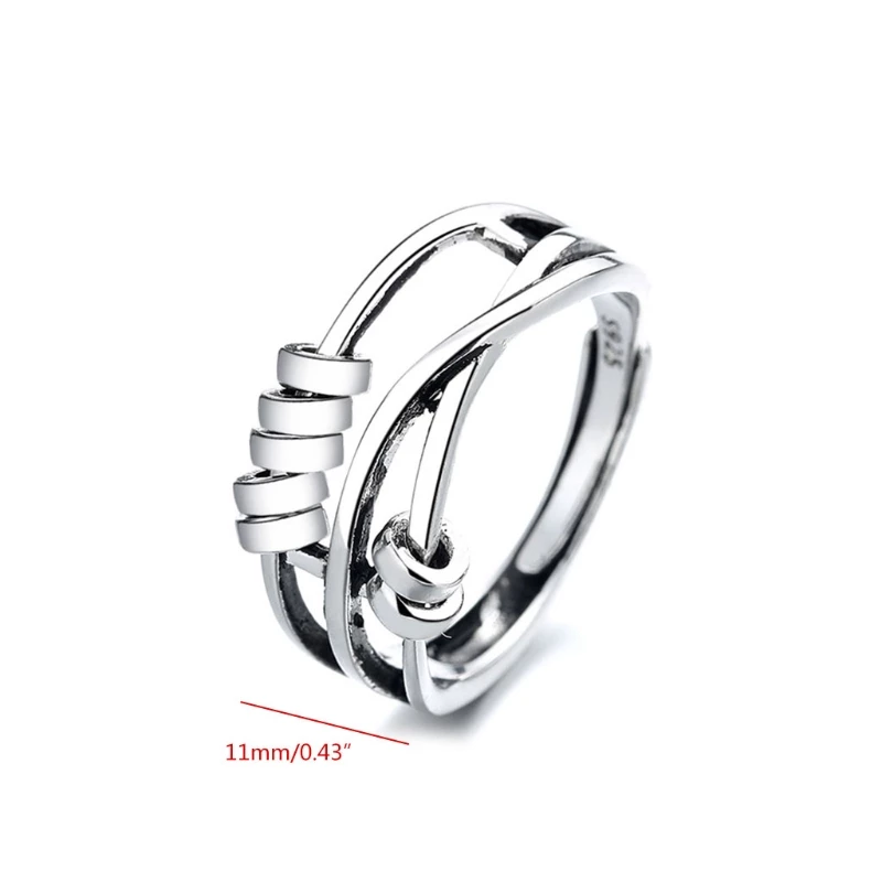Skanto | Stainless Steel Tranquility Ring Delicate Calm Anytime