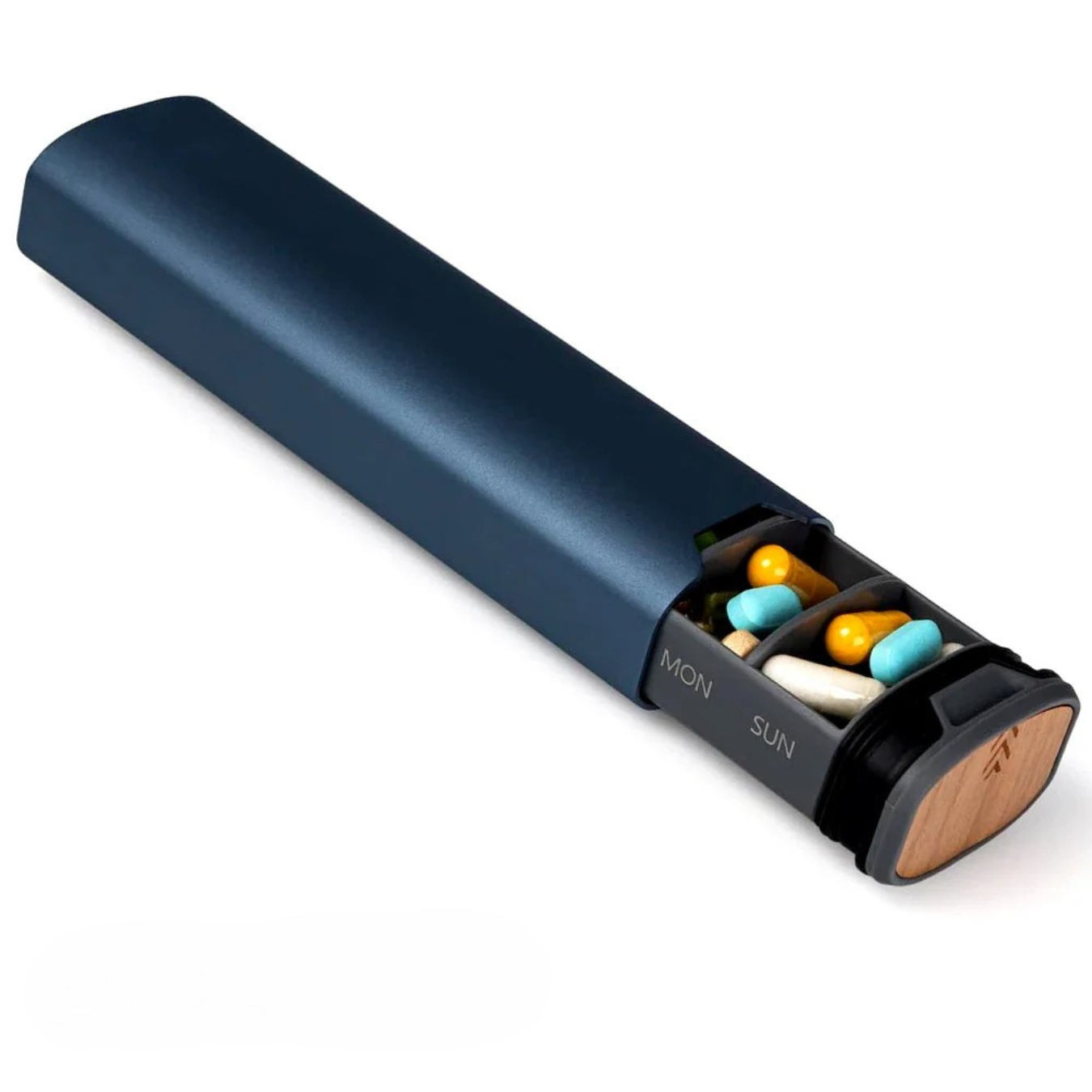 BowLift | Spill-proof 7-day pill box with snap closure
