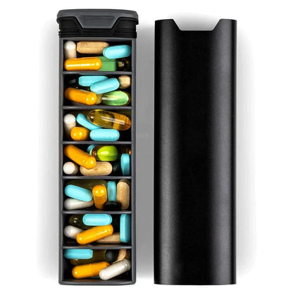 BowLift | Spill-proof 7-day pill box with snap closure