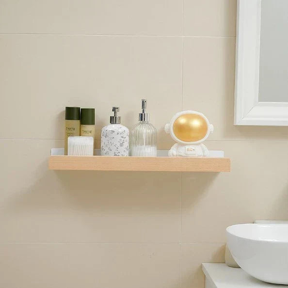 Skanto | Woodify Wall Shelf - Stylish Shower Shelf Without Drilling