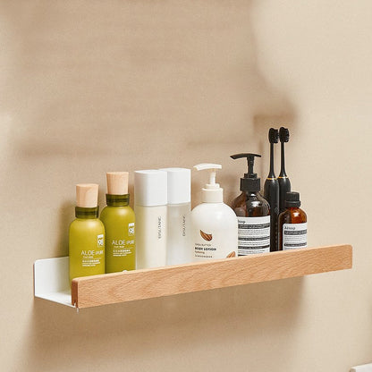Woodify Wall Shelf - Stylish Shower Rack Without Drilling Kalsten