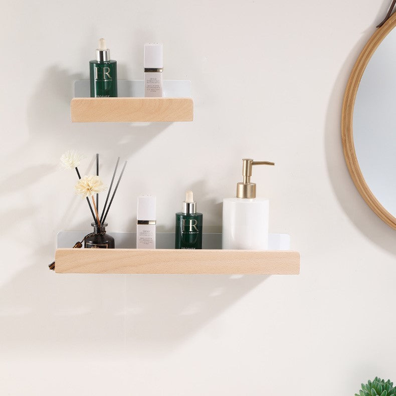 Skanto | Woodify Wall Shelf - Stylish Shower Shelf Without Drilling