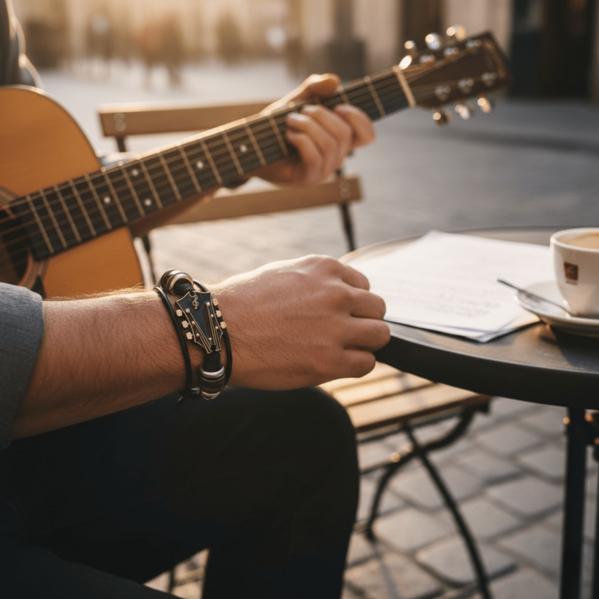Skanto | Music-Inspired Leather Bracelet