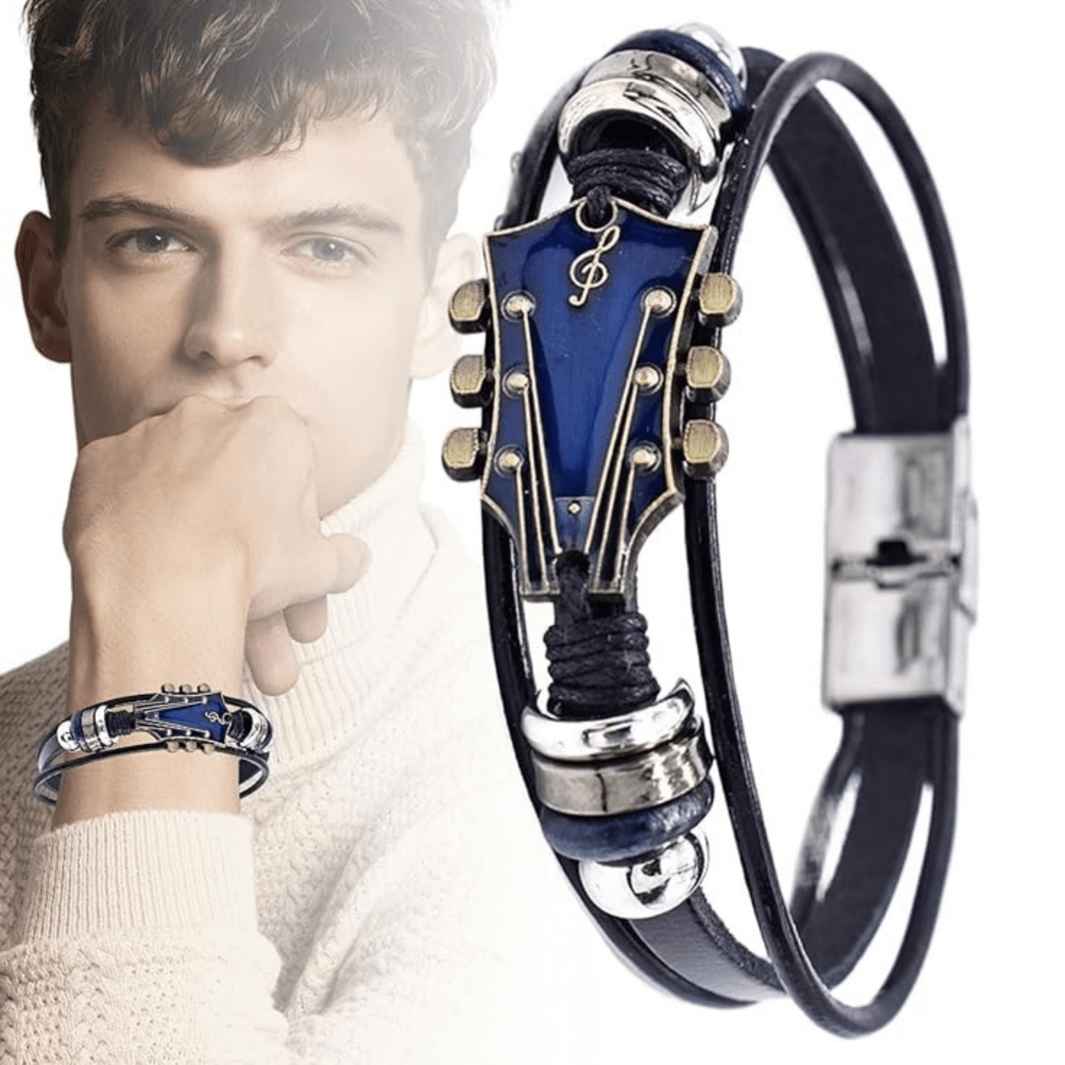 Skanto | Music-Inspired Leather Bracelet