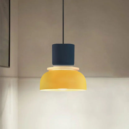 BowLift | Nordic Color Block Pendant Light Fixture - Modern Hanging Lamp for Kitchen & Dining Room