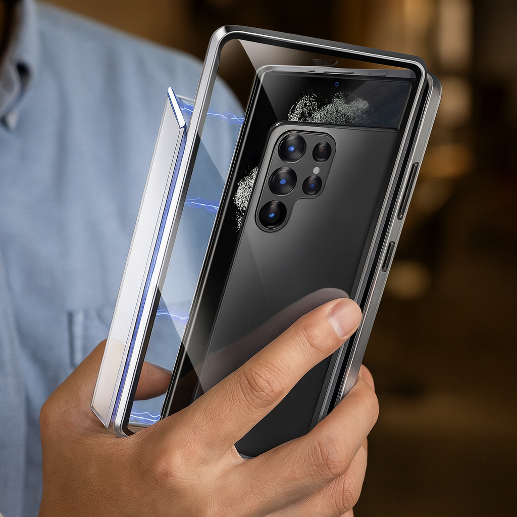 Skanto | Magnetic Privacy Glass Phone Case